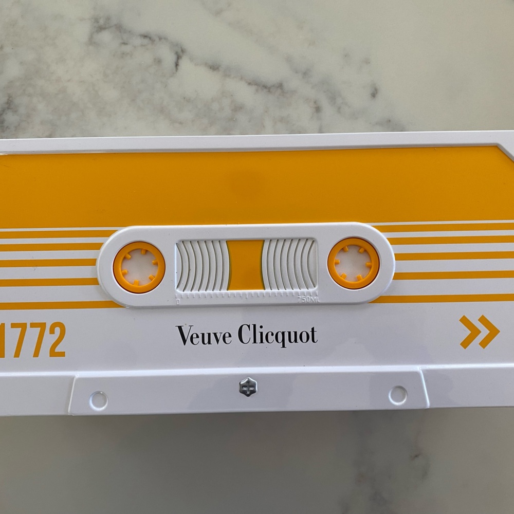 Veuve Clicquot 1772 cassette tape box. New - great for music lover.